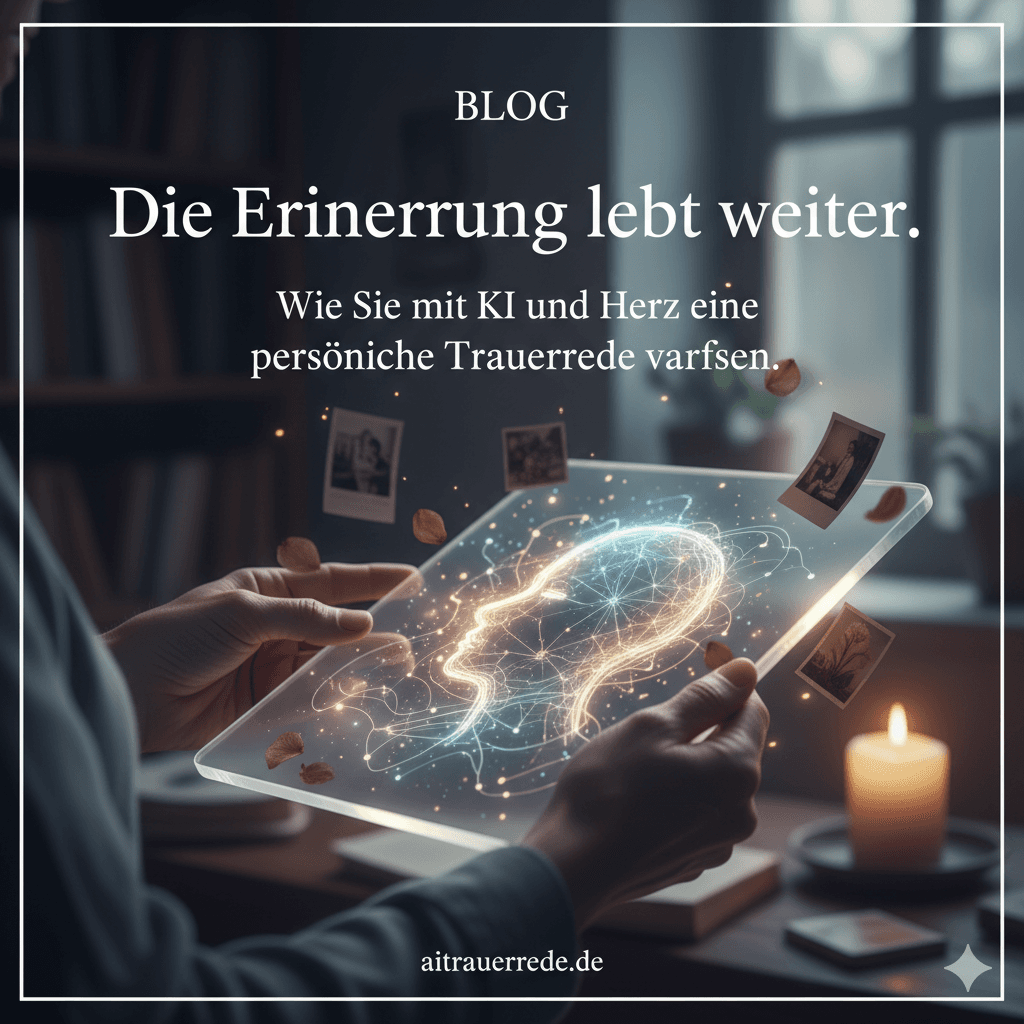 Wie Sie mit künstlicher Intelligenz eine persönliche Trauerrede verfassen