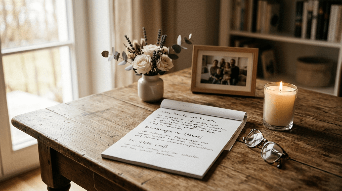 Beispiele kurze Trauerreden: 9 kurze Vorlagen für einen würdevollen Abschied